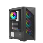 Ant Esports Chassis ICE 270M 6F with Mesh Front Panel & 6 Fans - Black ( Chassis Without Power Supply)