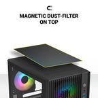 Ant Esports Chassis 205 MINI 6F Black ( Chassis Without Power Supply )