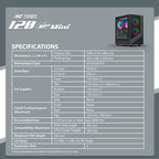 Ant Esports Chassis 205 MINI 6F Black ( Chassis Without Power Supply )