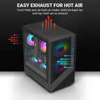 Ant Esports Chassis 205 MINI 6F Black ( Chassis Without Power Supply )