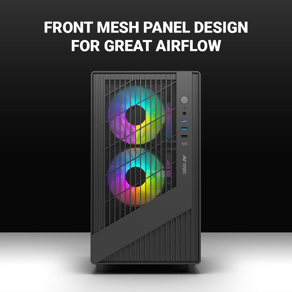 Ant Esports Chassis 205 MINI 6F Black ( Chassis Without Power Supply )