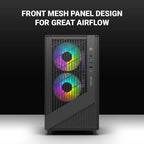 Ant Esports Chassis 205 MINI 6F Black ( Chassis Without Power Supply )