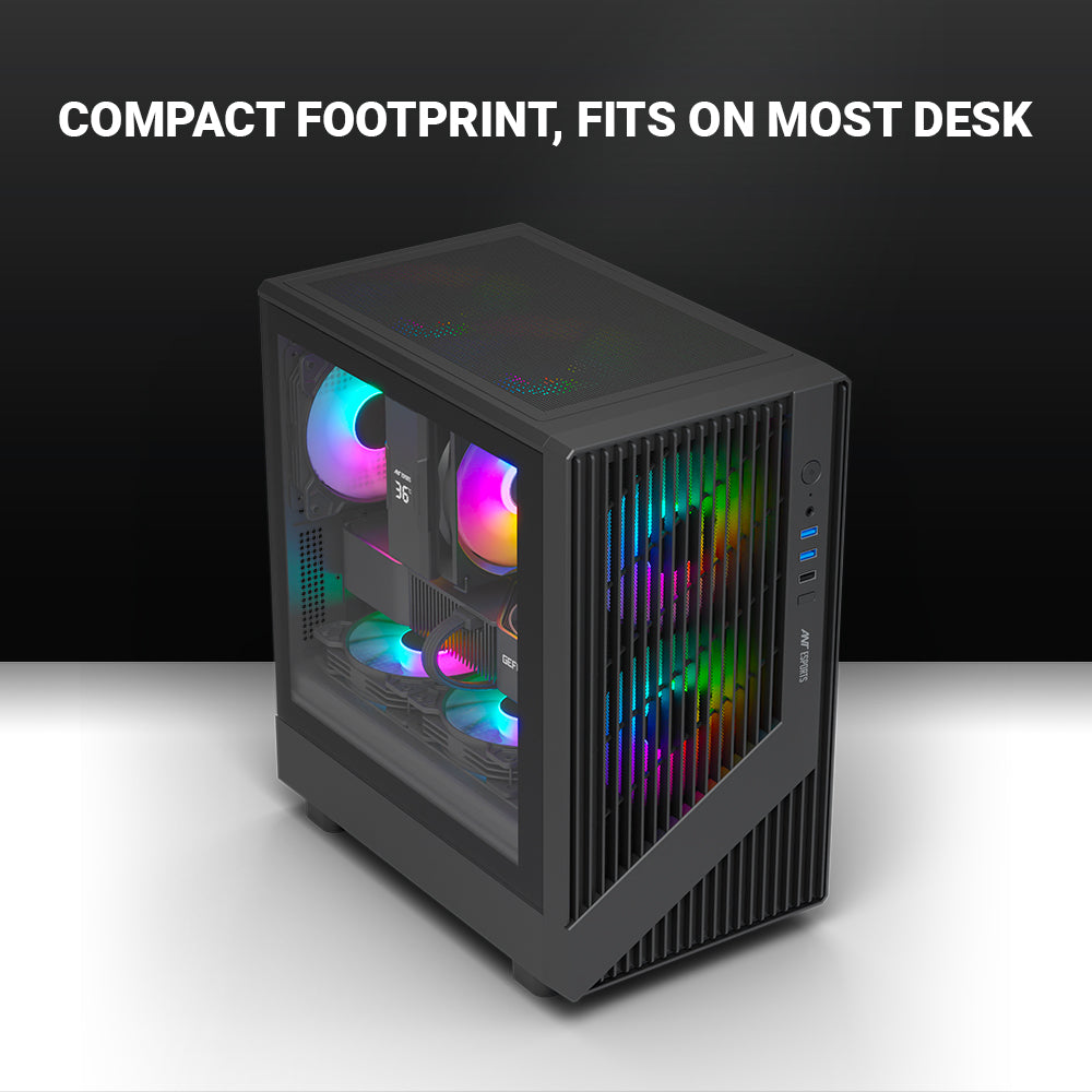 Ant Esports Chassis 205 MINI 6F Black ( Chassis Without Power Supply )