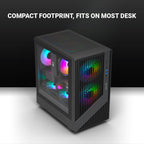 Ant Esports Chassis 205 MINI 6F Black ( Chassis Without Power Supply )
