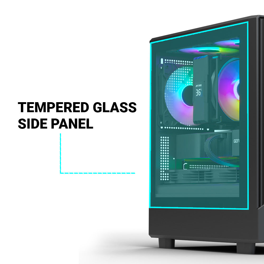 Ant Esports Chassis 205 MINI 6F Black ( Chassis Without Power Supply )