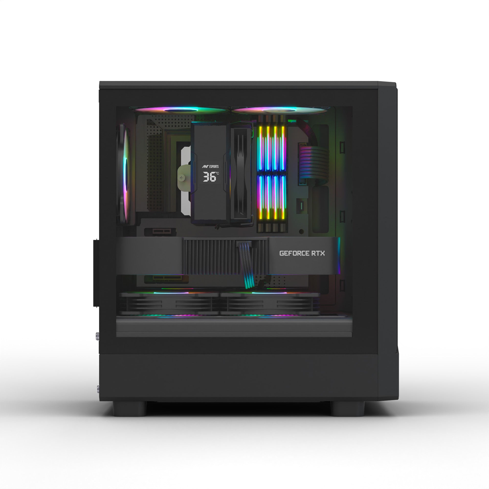 Ant Esports Chassis 205 MINI 6F Black ( Chassis Without Power Supply )