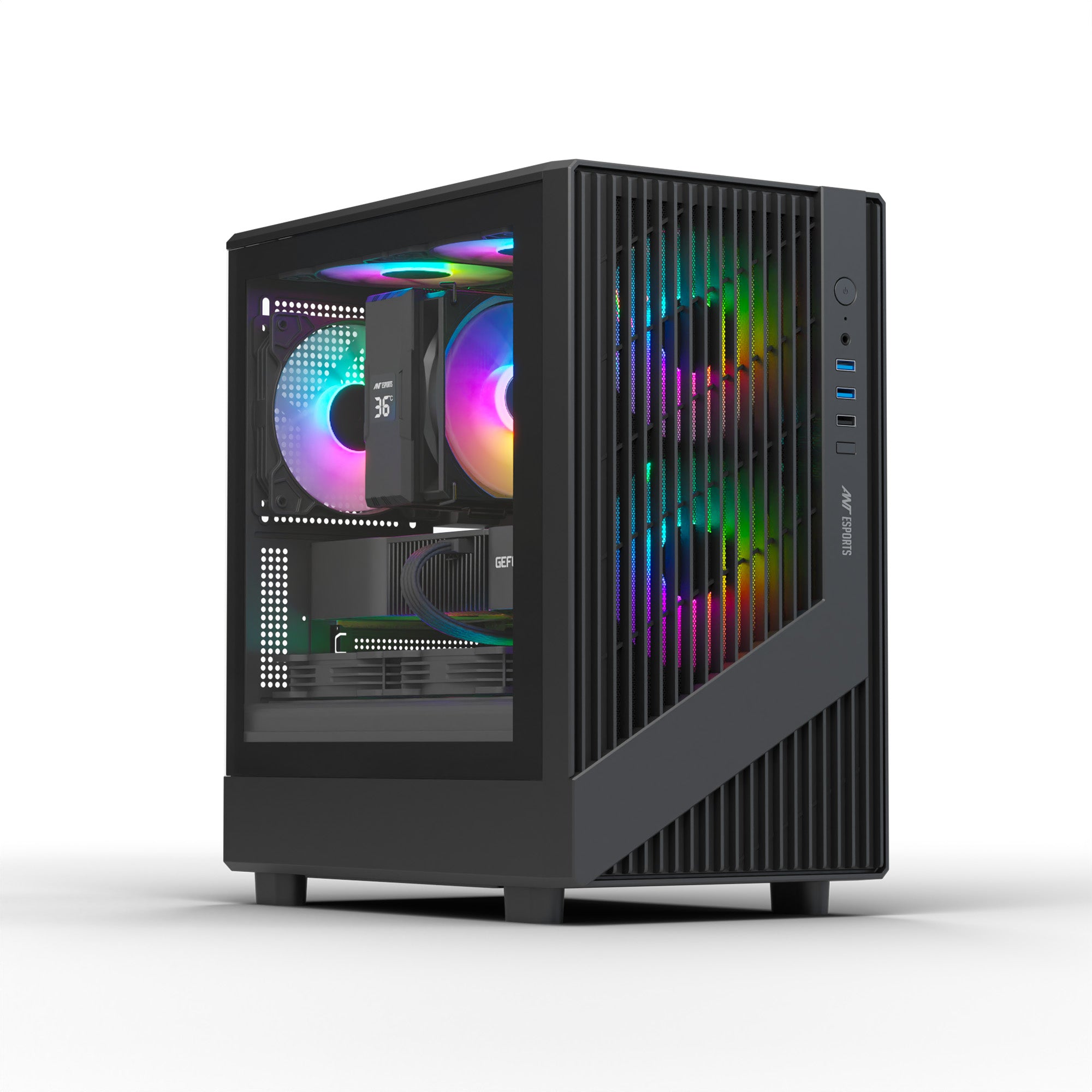Ant Esports Chassis 205 MINI 6F Black ( Chassis Without Power Supply )
