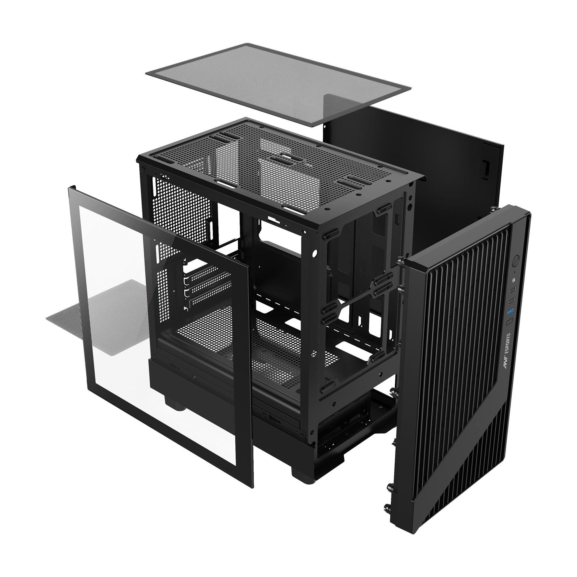 Ant Esports Chassis 205 MINI 6F Black ( Chassis Without Power Supply )