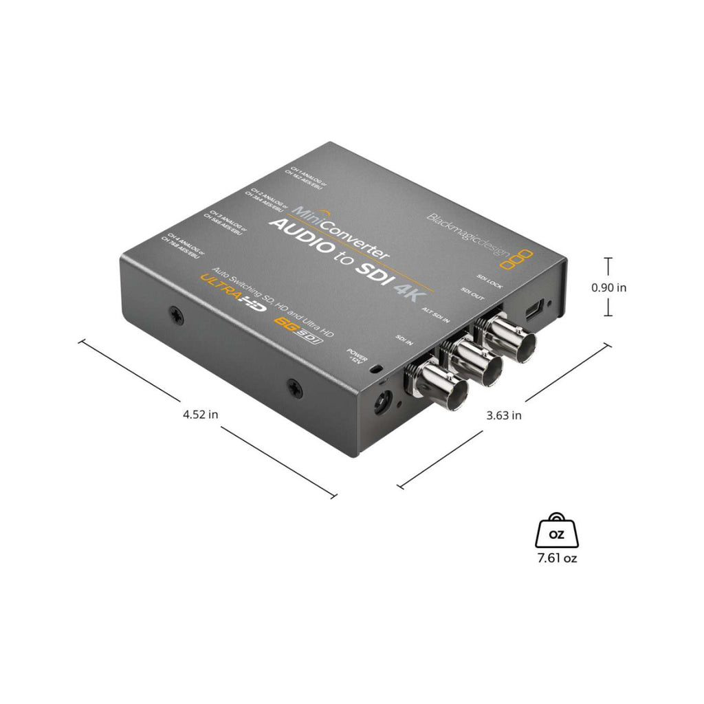 Mini Converter Audio To SDI 4K