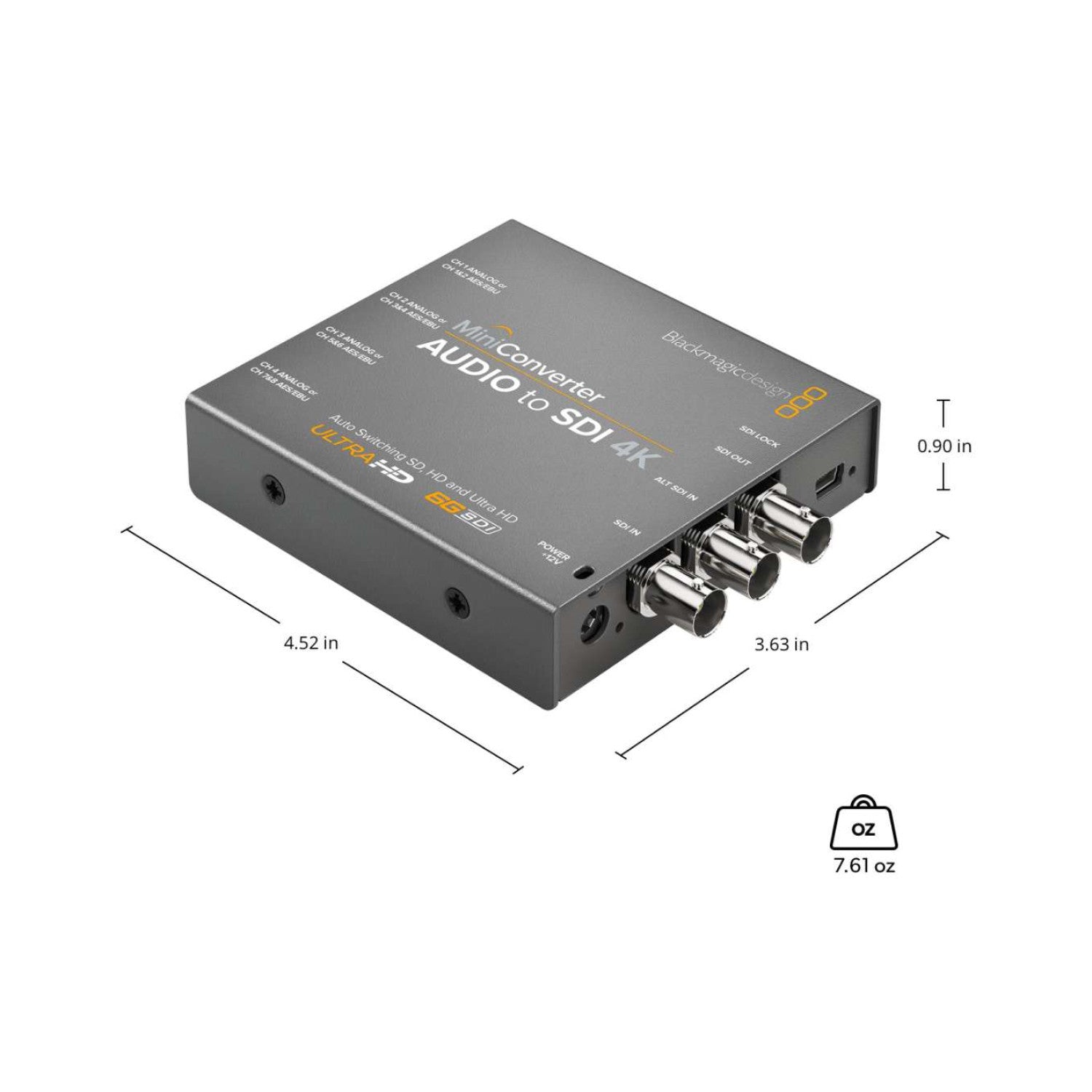 Mini Converter Audio To SDI 4K