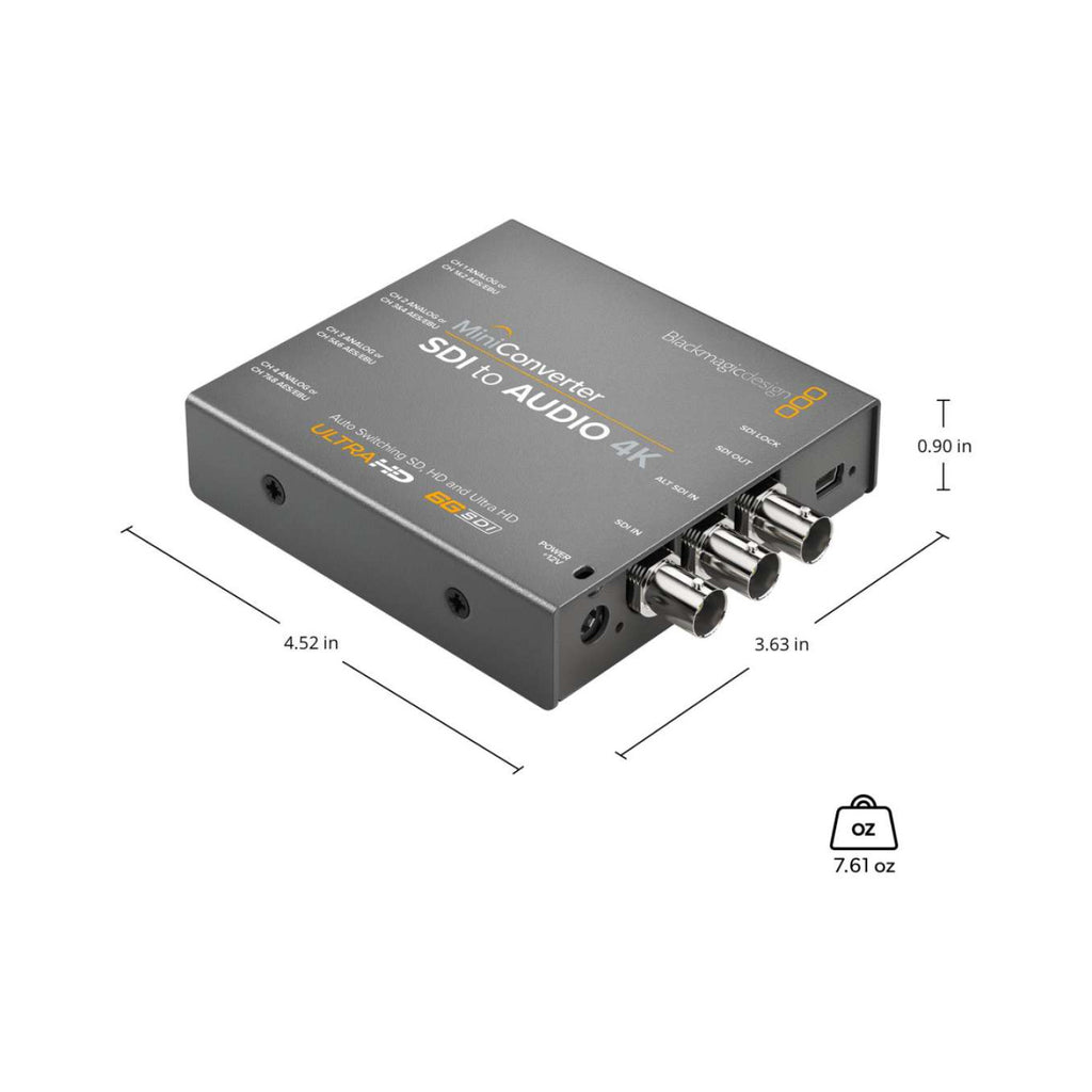Mini Converter SDI To Audio 4K
