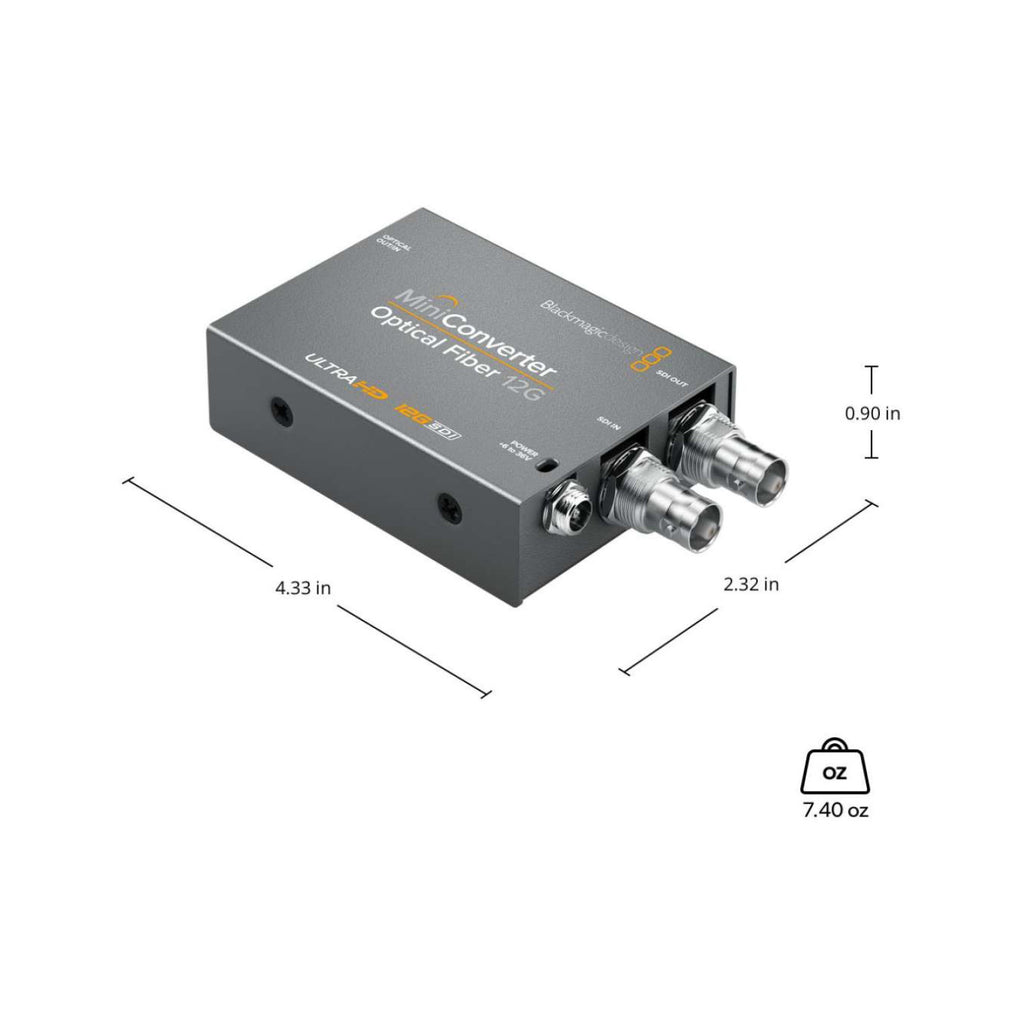 Mini Converter Optical Fiber 12G