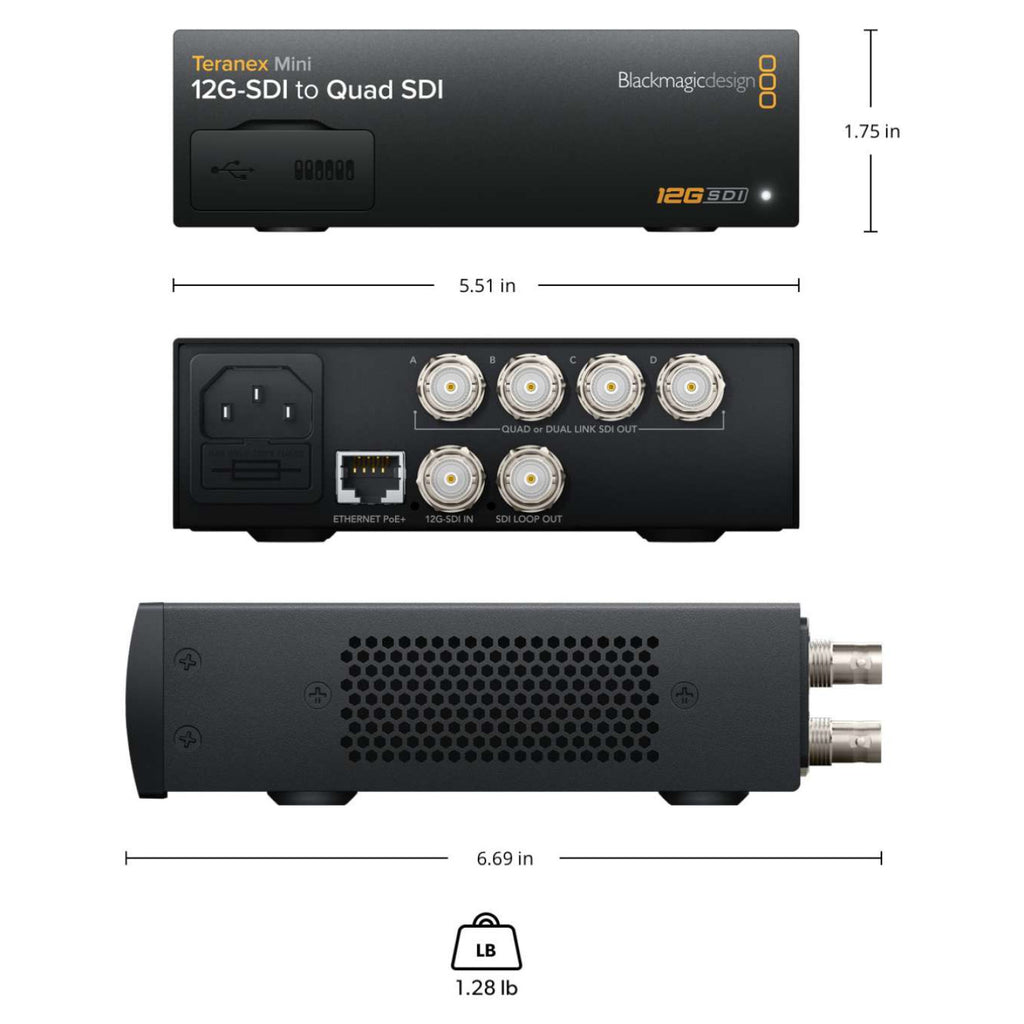 Teranex Mini 12G-SDI To Quad SDI