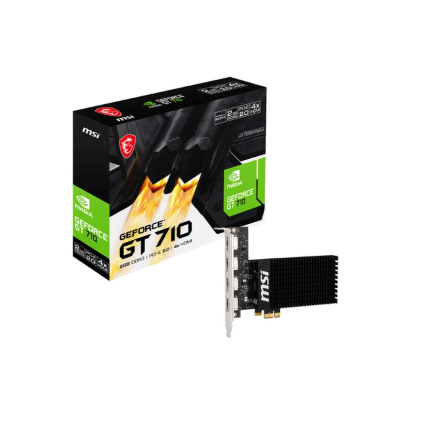 GT 710 2GB MSI (4 HDMI)