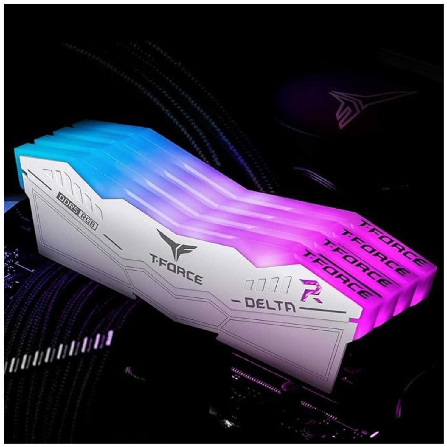 TeamGroup T-Force Delta RGB 2x32GB 6400MHz White 64GB DDR5