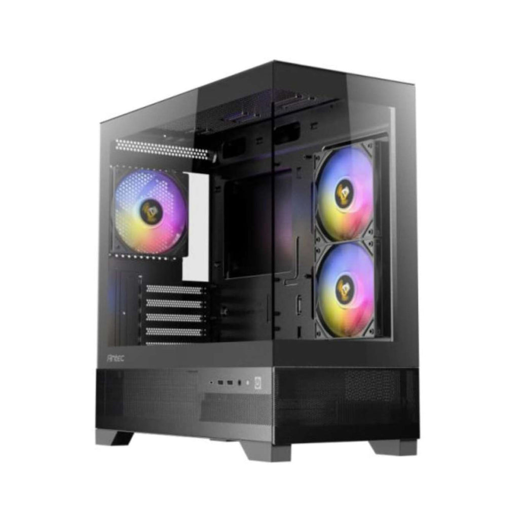 Antec CX500M RGB Mid Tower PC Case Black 270 Degree Panoramic Tempered Glass MATX