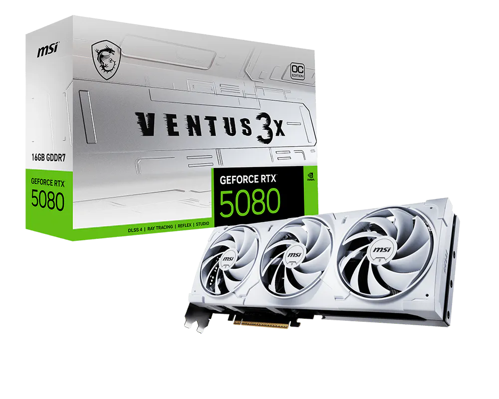 MSI GeForce RTX 5080 16G VENTUS 3X OC WHITE