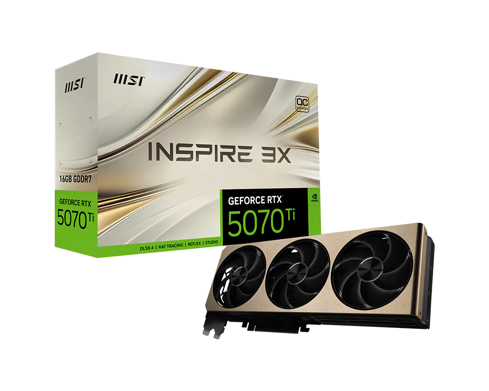 MSI GeForce RTX 5070 Ti 16G INSPIRE 3X OC