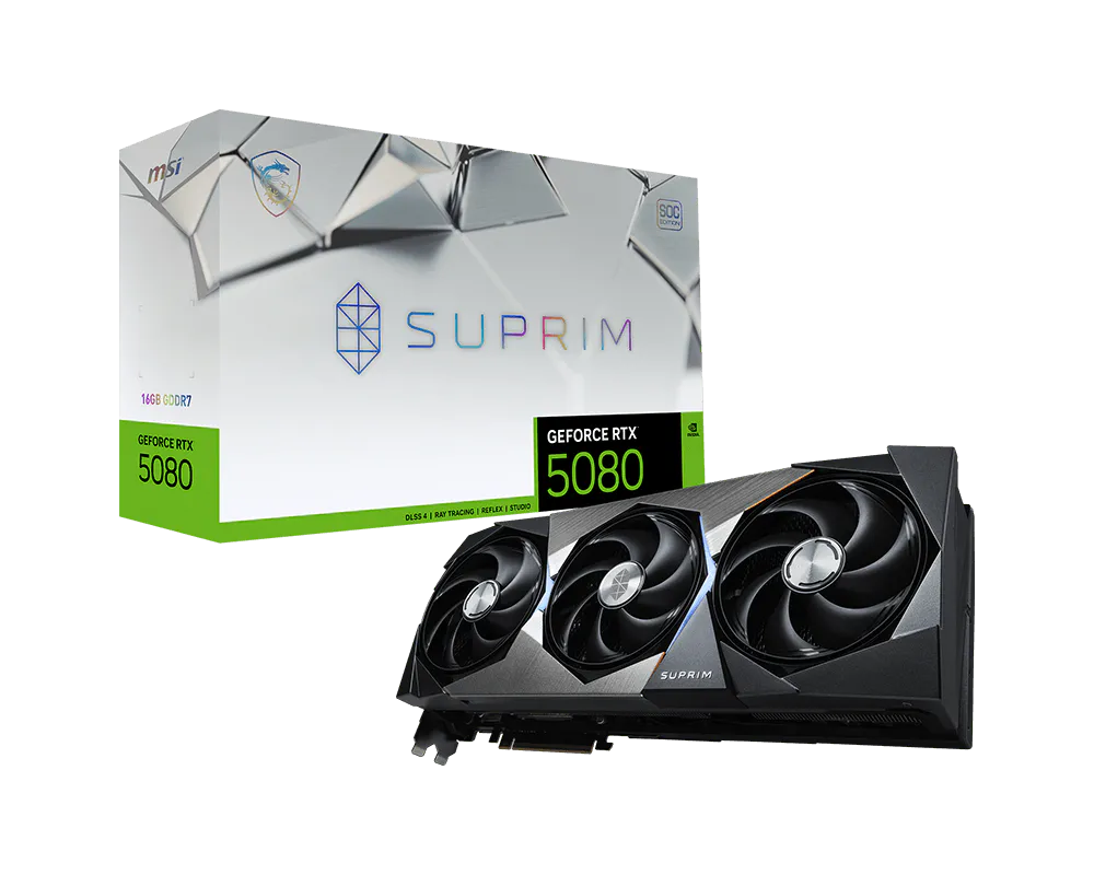 MSI GeForce RTX 5080 16G SUPRIM SOC