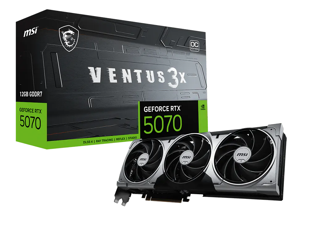MSI GeForce RTX 5070 12G VENTUS 3X OC