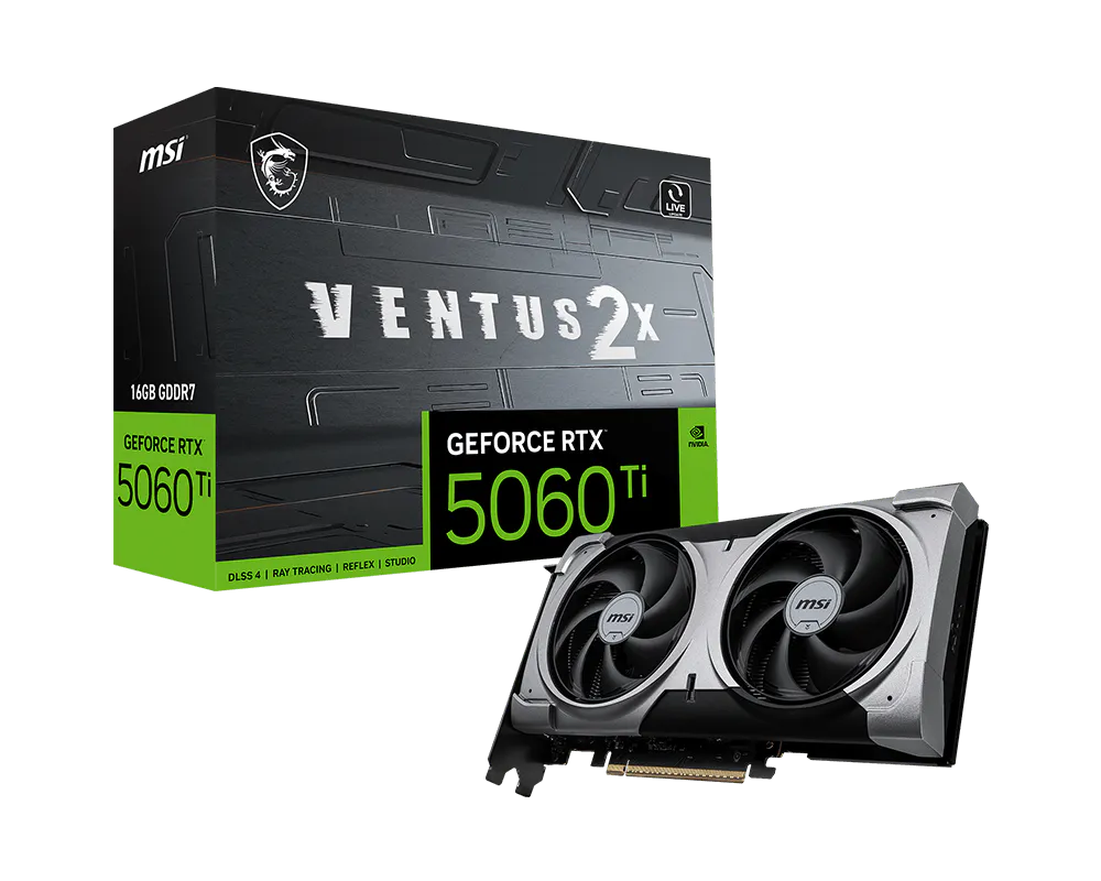 MSI GeForce RTX 5060 Ti 16G VENTUS 2X PLUS