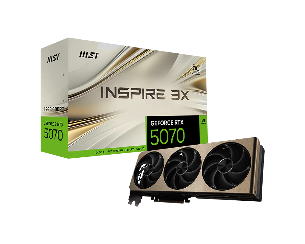 MSI GeForce RTX 5070 12G INSPIRE 3X OC