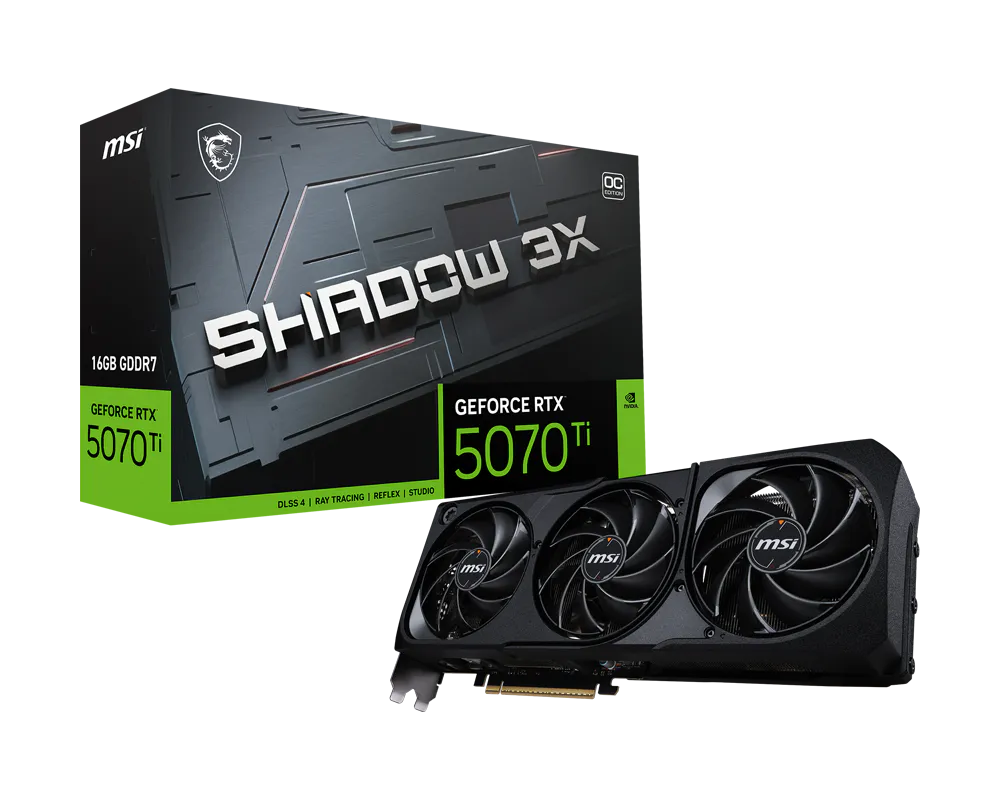 MSI GeForce RTX 5070 Ti 16G SHADOW 3X OC