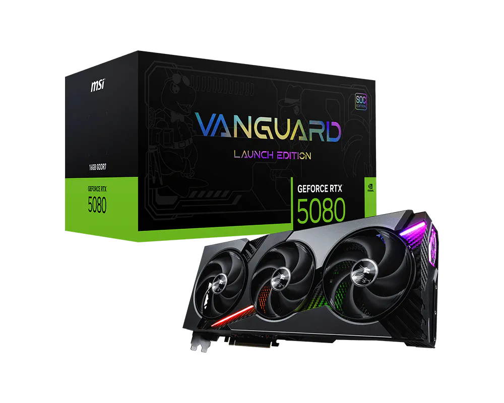 GeForce RTX 5080 16G VANGUARD SOC LAUNCH EDITION