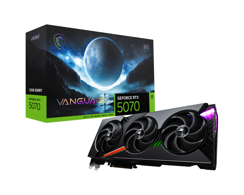 MSI GeForce RTX 5070 12G VANGUARD SOC