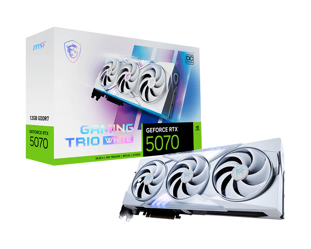 MSI GeForce RTX 5070 12G GAMING TRIO OC WHITE