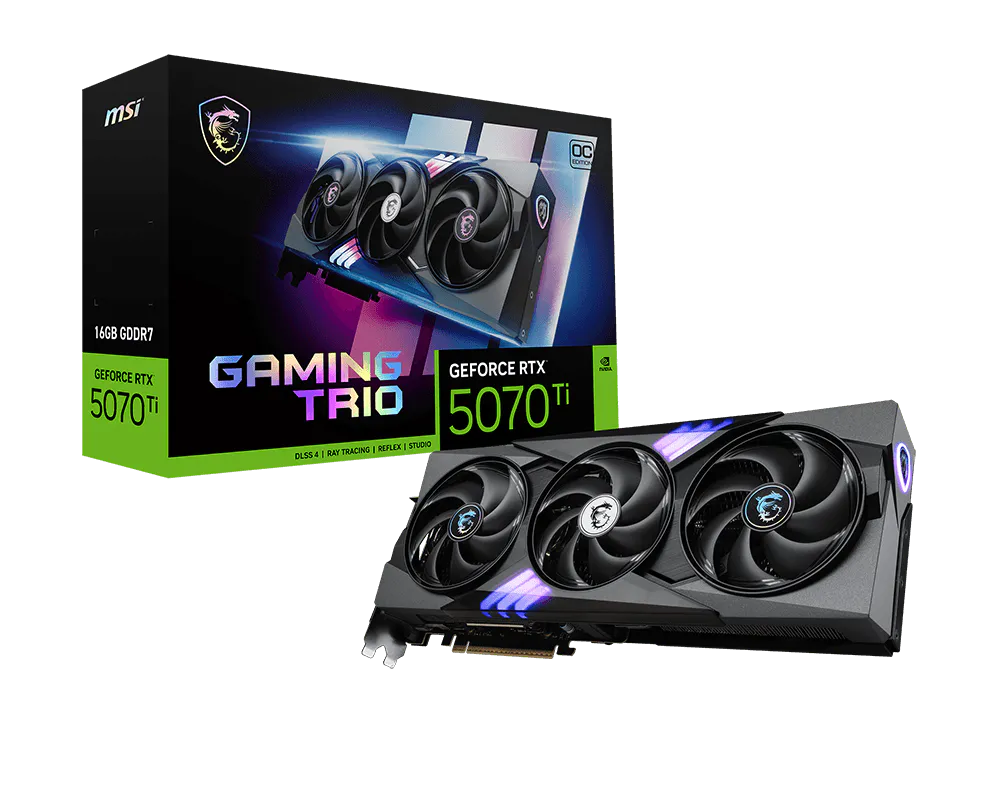 MSI GeForce RTX 5070 Ti 16G GAMING TRIO OC PLUS