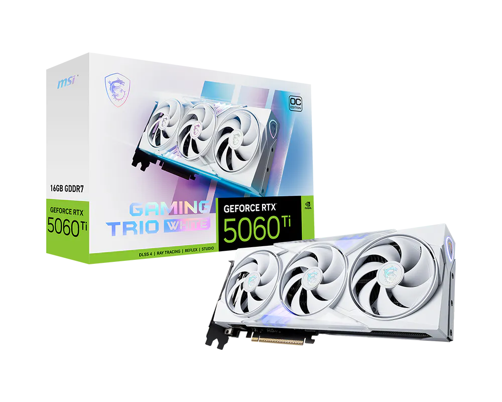 MSI GeForce RTX 5060 Ti 16G GAMING TRIO OC WHITE