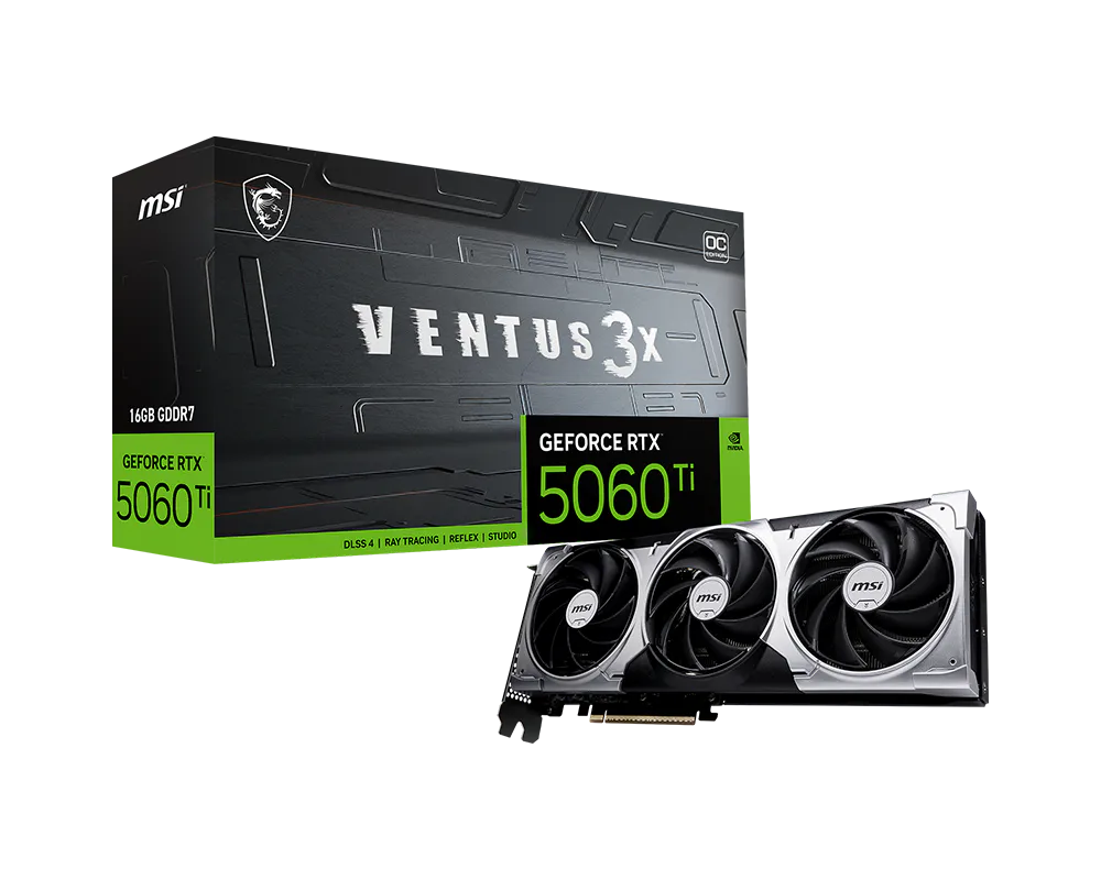 MSI GeForce RTX 5060 Ti 16G VENTUS 3X OC