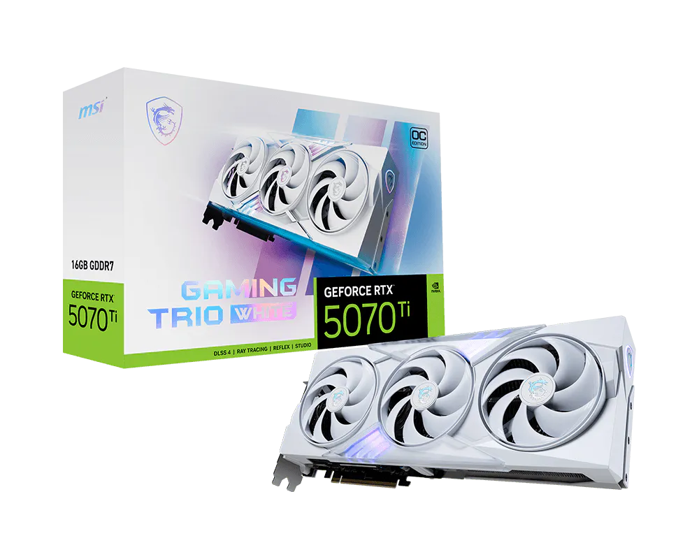 GeForce RTX 5070 Ti 16G GAMING TRIO OC WHITE