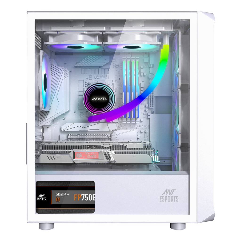 Ant Esports Chassis 205 Air White ( Chassis Without Power Supply )