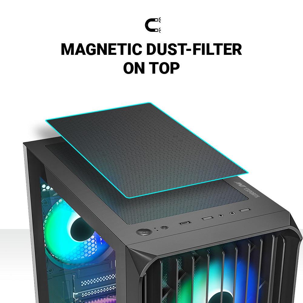 Ant Esports Chassis 205 MINI 6F Black ( Chassis Without Power Supply )