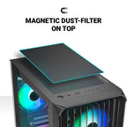 Ant Esports Chassis 205 MINI 6F Black ( Chassis Without Power Supply )