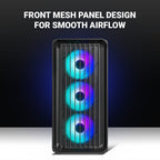 Ant Esports Chassis 205 MINI 6F Black ( Chassis Without Power Supply )