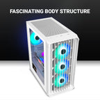 Ant Esports Chassis 205 MINI 6F - White ( Chassis Without Power Supply)