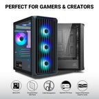 Ant Esports Chassis 205 MINI 6F Black ( Chassis Without Power Supply )