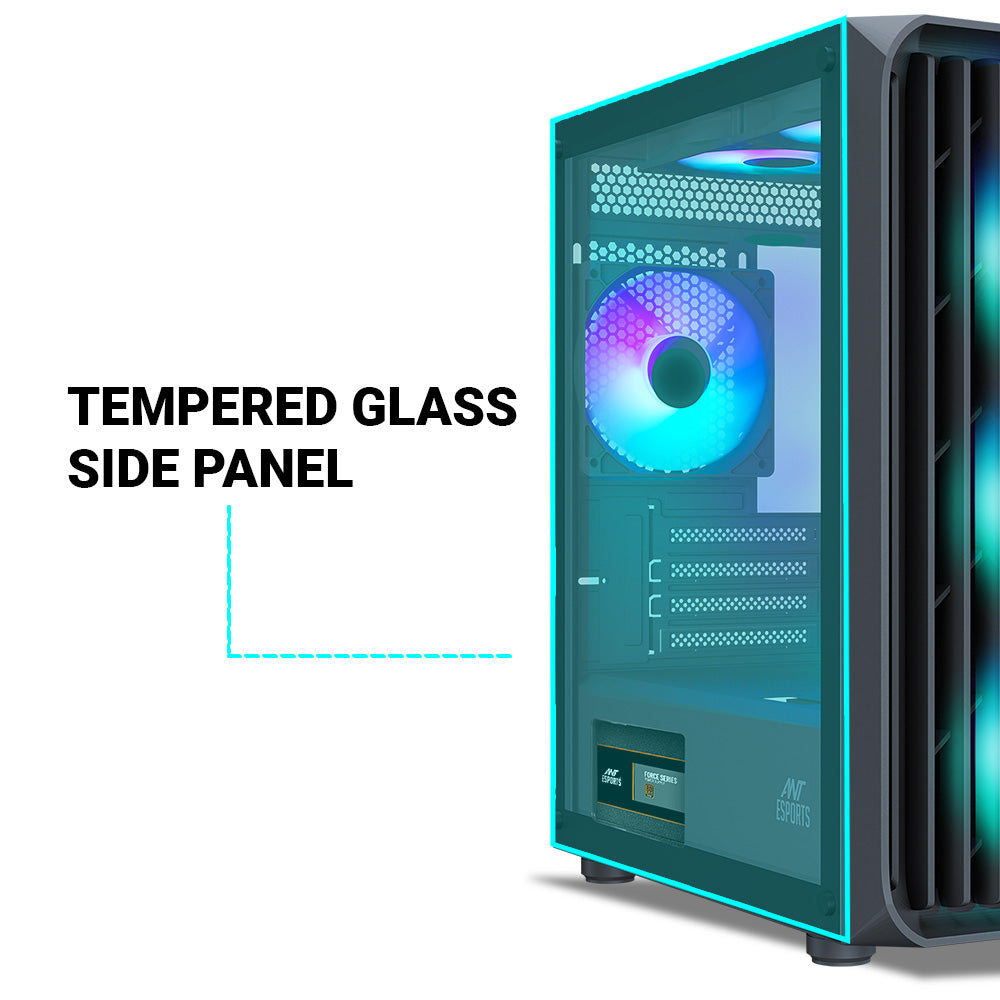 Ant Esports Chassis 205 MINI 6F Black ( Chassis Without Power Supply )
