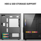 Ant Esports Chassis 205 MINI 6F Black ( Chassis Without Power Supply )