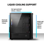 Ant Esports Chassis 205 MINI 6F Black ( Chassis Without Power Supply )