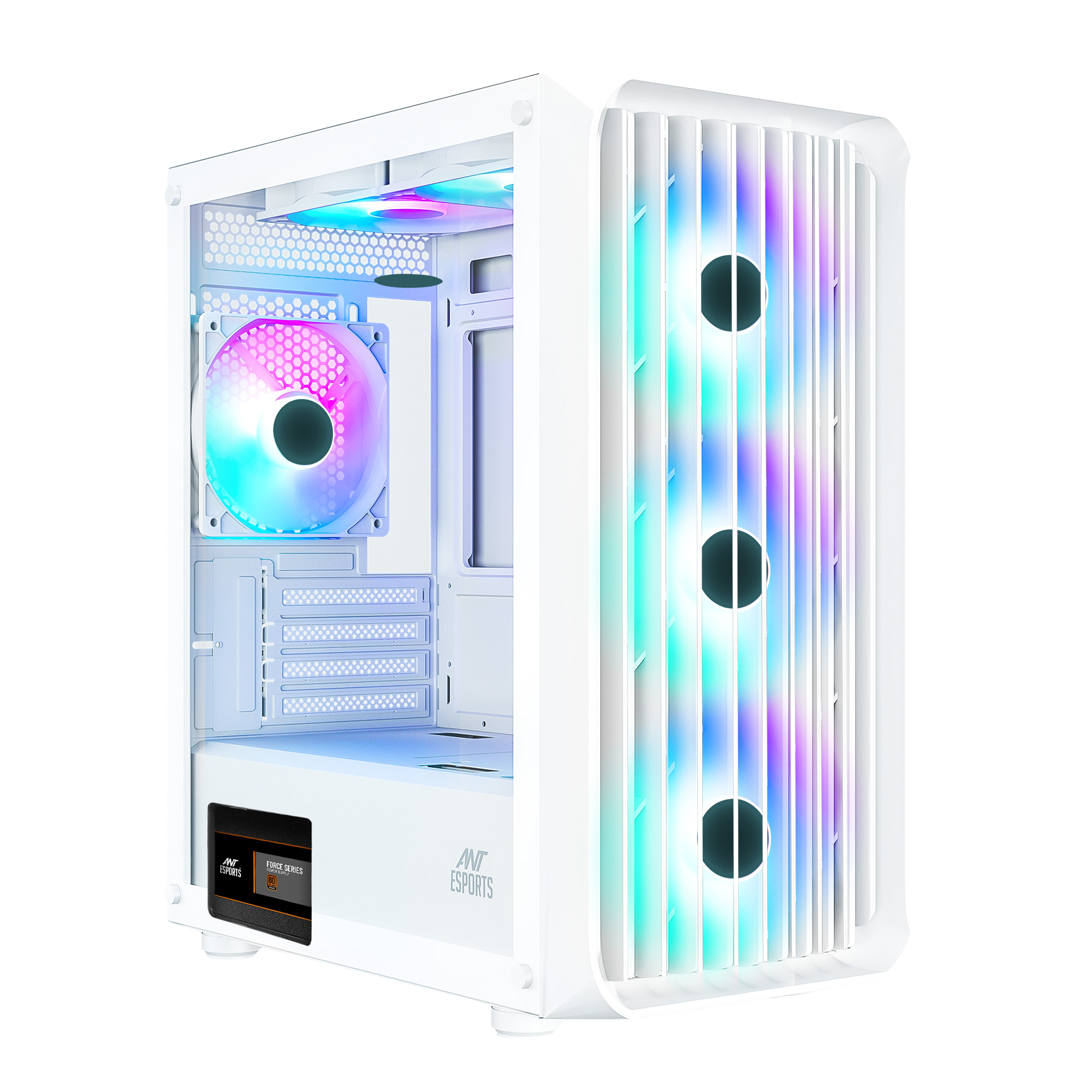 Ant Esports Chassis 205 MINI 6F - White ( Chassis Without Power Supply)