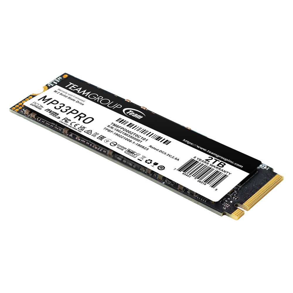TEAMGROUP MP33 Pro 2TB Nvme M.2 2280 Pcie Gen 3 Gaming SSD