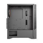 Ant Esports Chassis ICE 270G 6F with Glass Front Panel & 6 Fan - Black ( Chassis Without Power Supply )