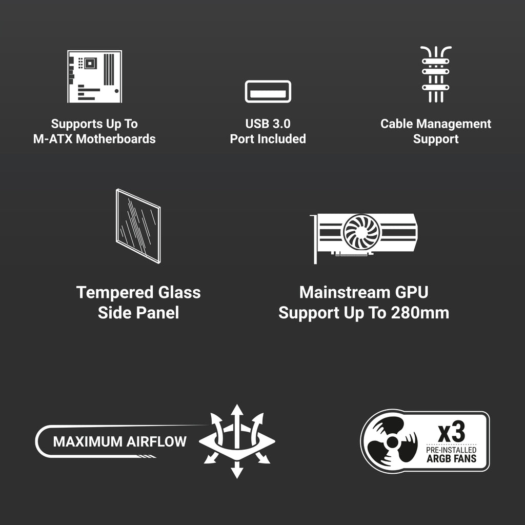 ANT ESPORTS CABINET BLACK - 400 AIR MINI