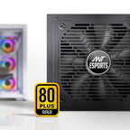 ANT ESPORTS 80+ GOLD 650 WATTS SMPS - FG650V2