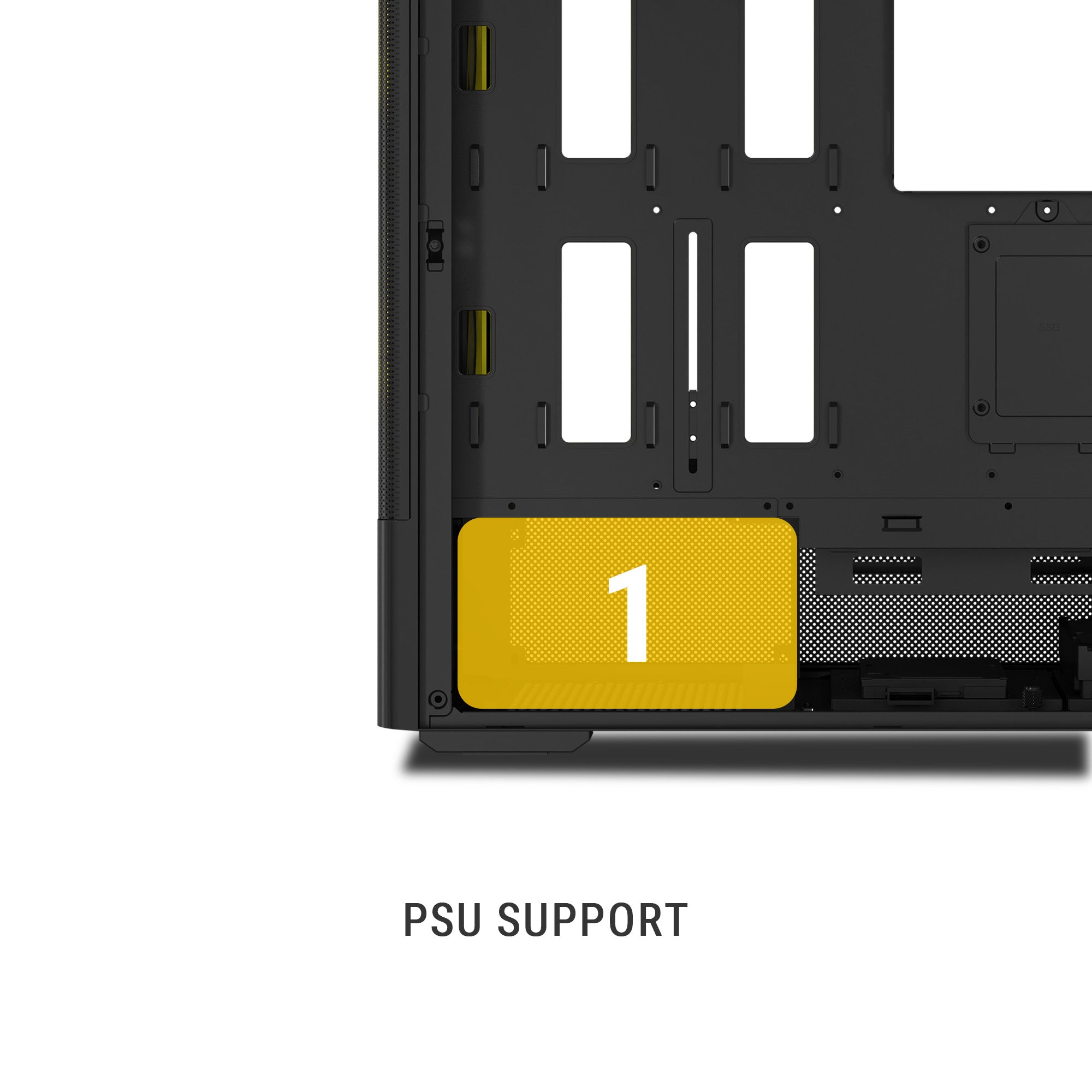 Ant Esports Chassis 511 Air 5F - Black ( Chassis Without Power Supply )