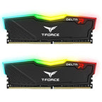 TeamGroup T-Force Delta RGB 16GB (2x8GB) DDR4 3200MHz CL16 Desktop RAM – Black